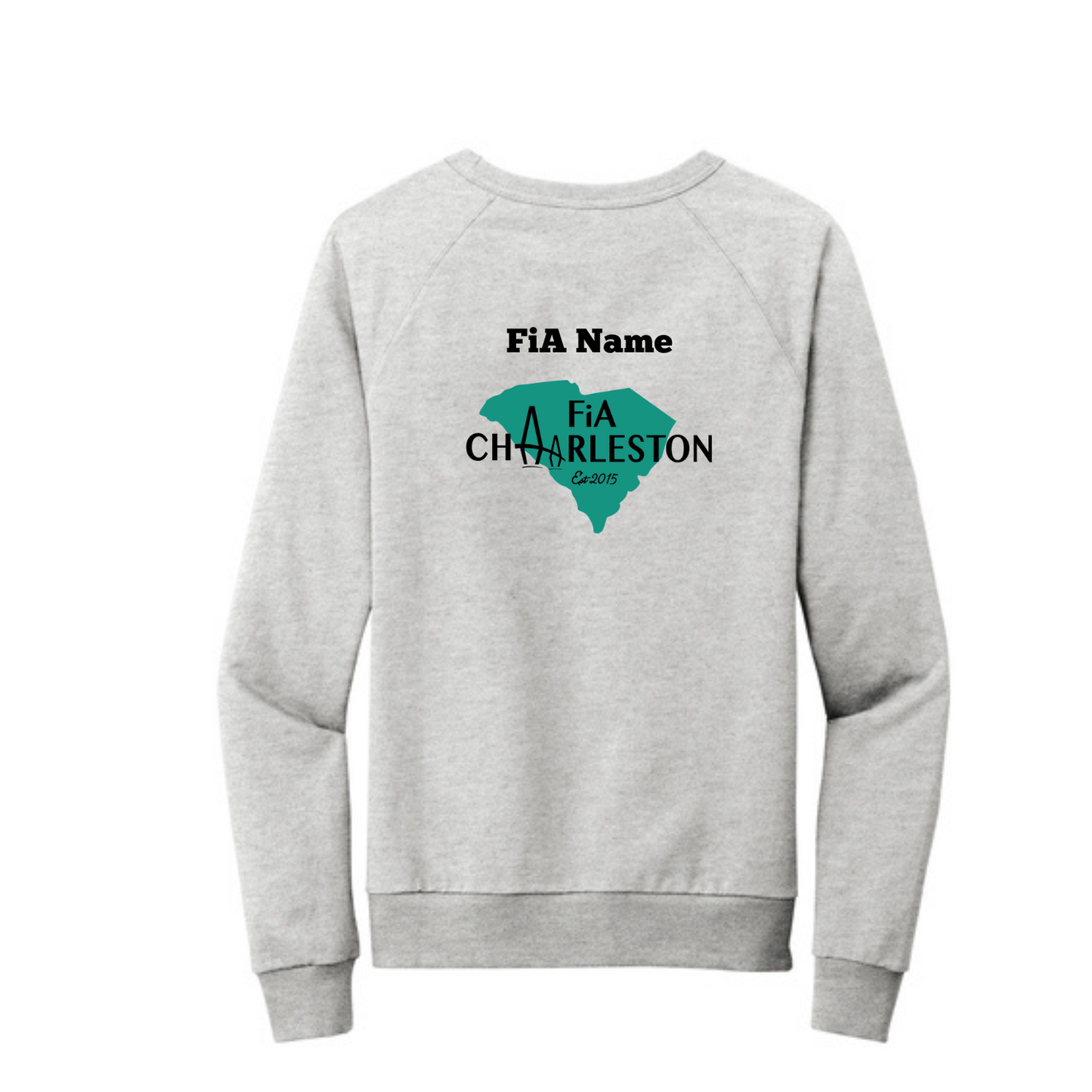 Charleston, SC - PERSONALIZED Allmade Unisex Organic French Terry Crewneck Sweatshirt