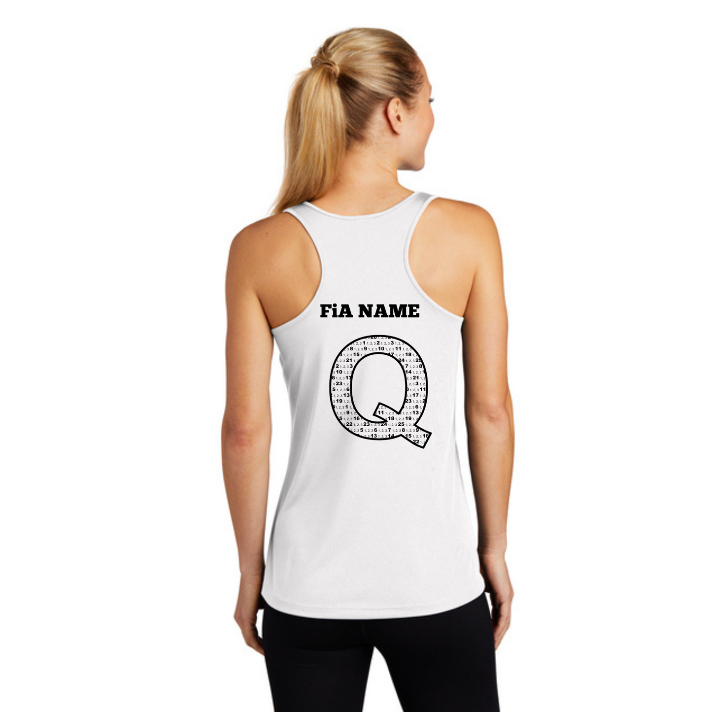 Q Shirt - PERSONALIZED Sport Tek Racerback Tank