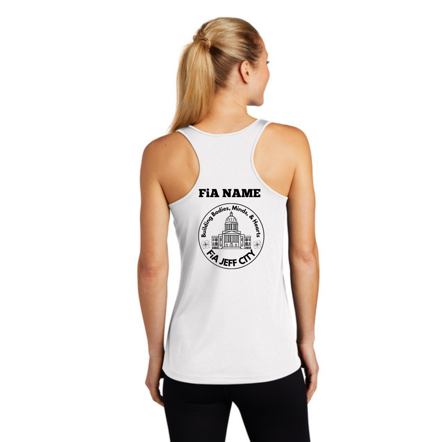 Jeff City- PERSONALIZED Sport Tek Racerbank Tank