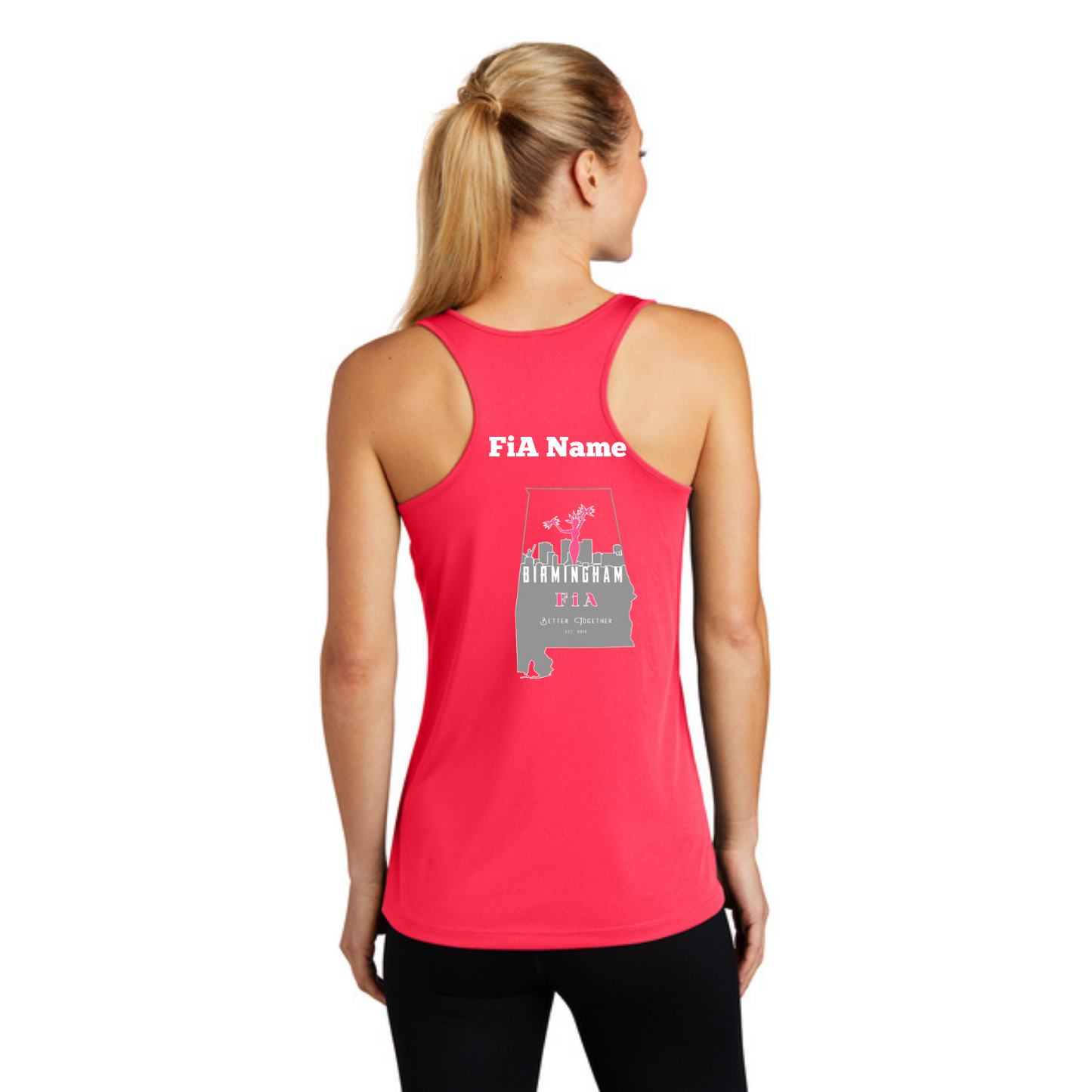 Birmingham, AL - PERSONALIZED Sport Tek Racerback Tank