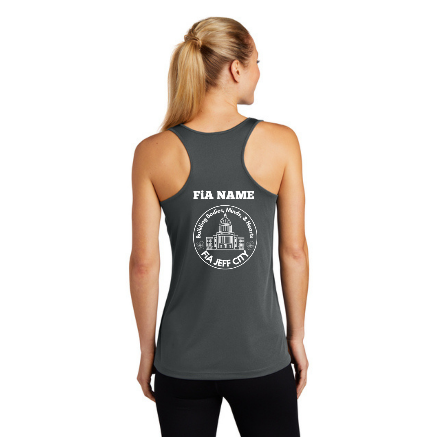 Jeff City- PERSONALIZED Sport Tek Racerbank Tank