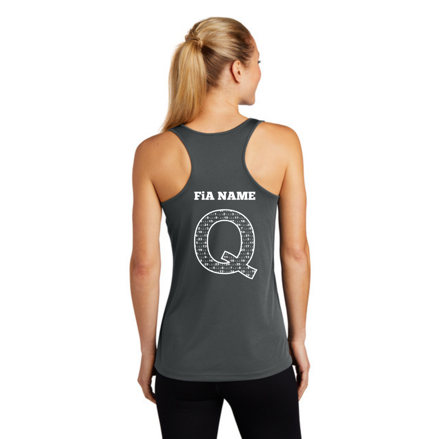 Q Shirt - PERSONALIZED Sport Tek Racerback Tank