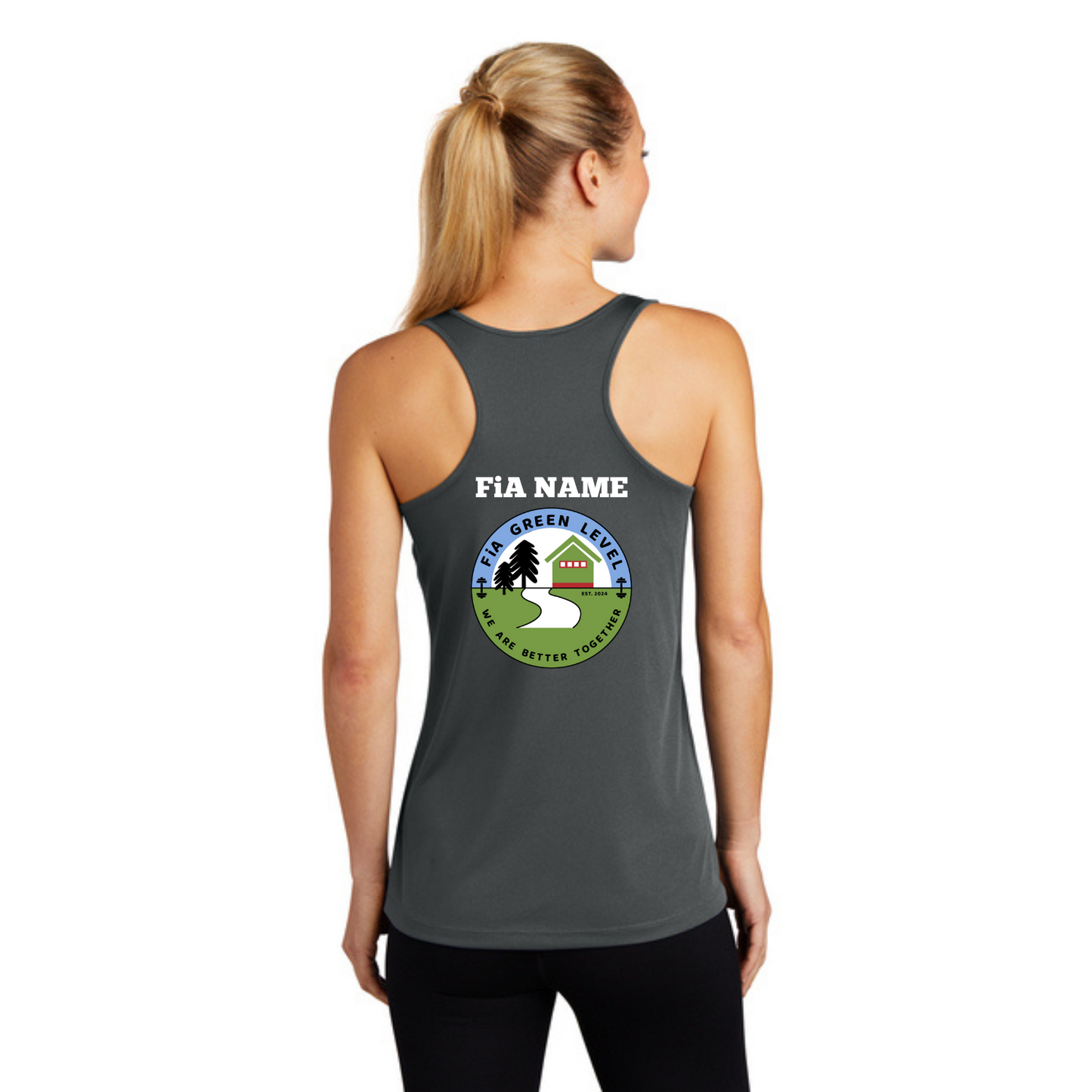 Green Level, NC - PERSONALIZED Sport Tek Racerback Tank