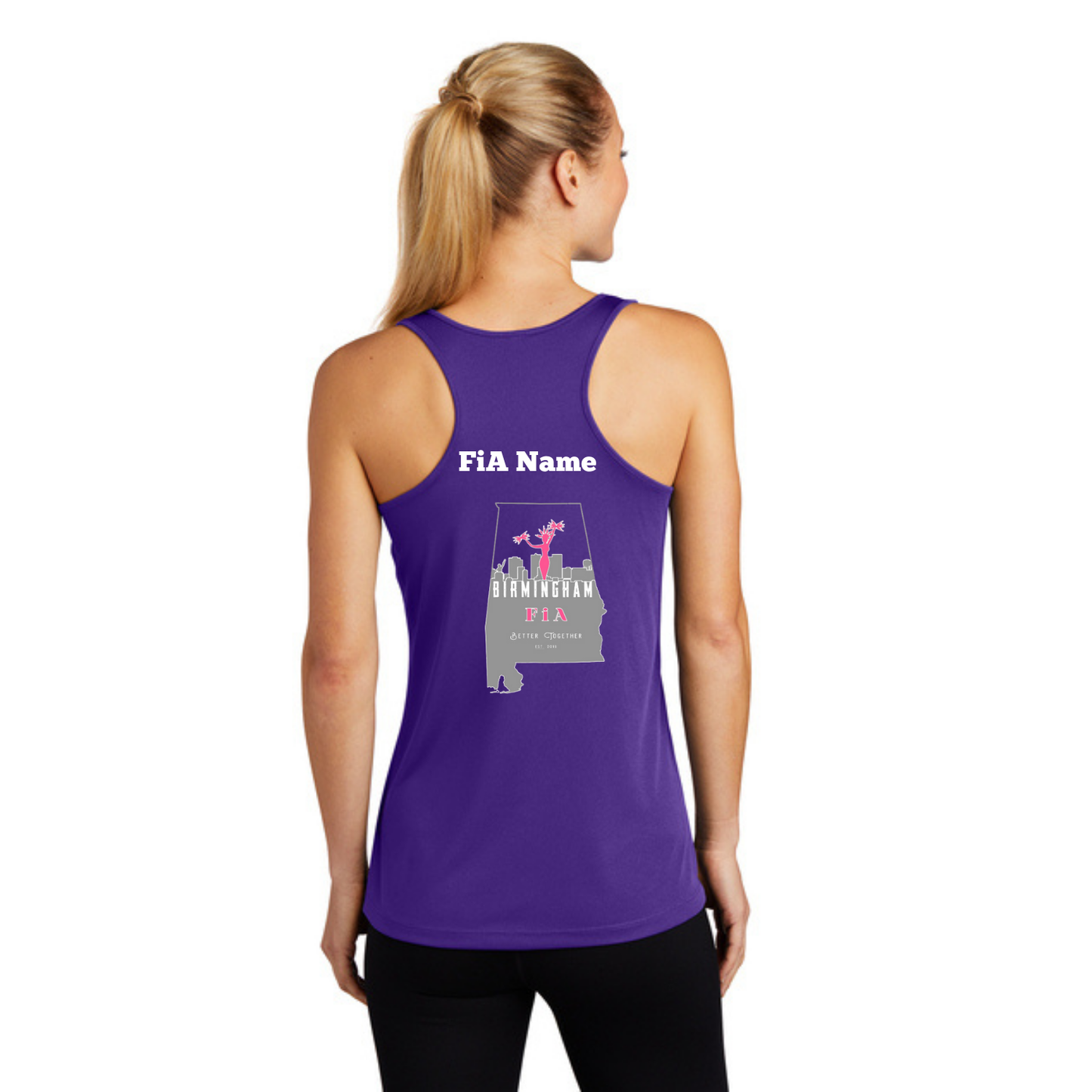 Birmingham, AL - PERSONALIZED Sport Tek Racerback Tank
