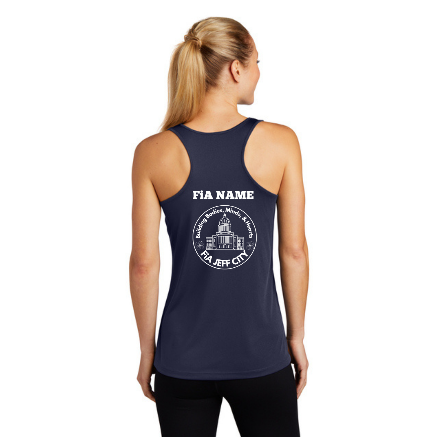 Jeff City- PERSONALIZED Sport Tek Racerbank Tank