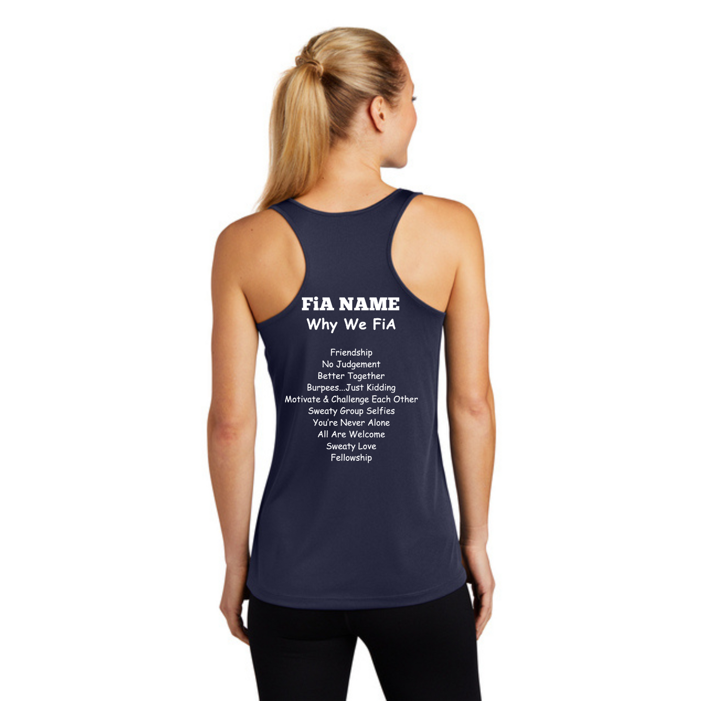 Why we FiA Goose Creek, SC - PERSONALIZED Sport Tek Racerback Tank