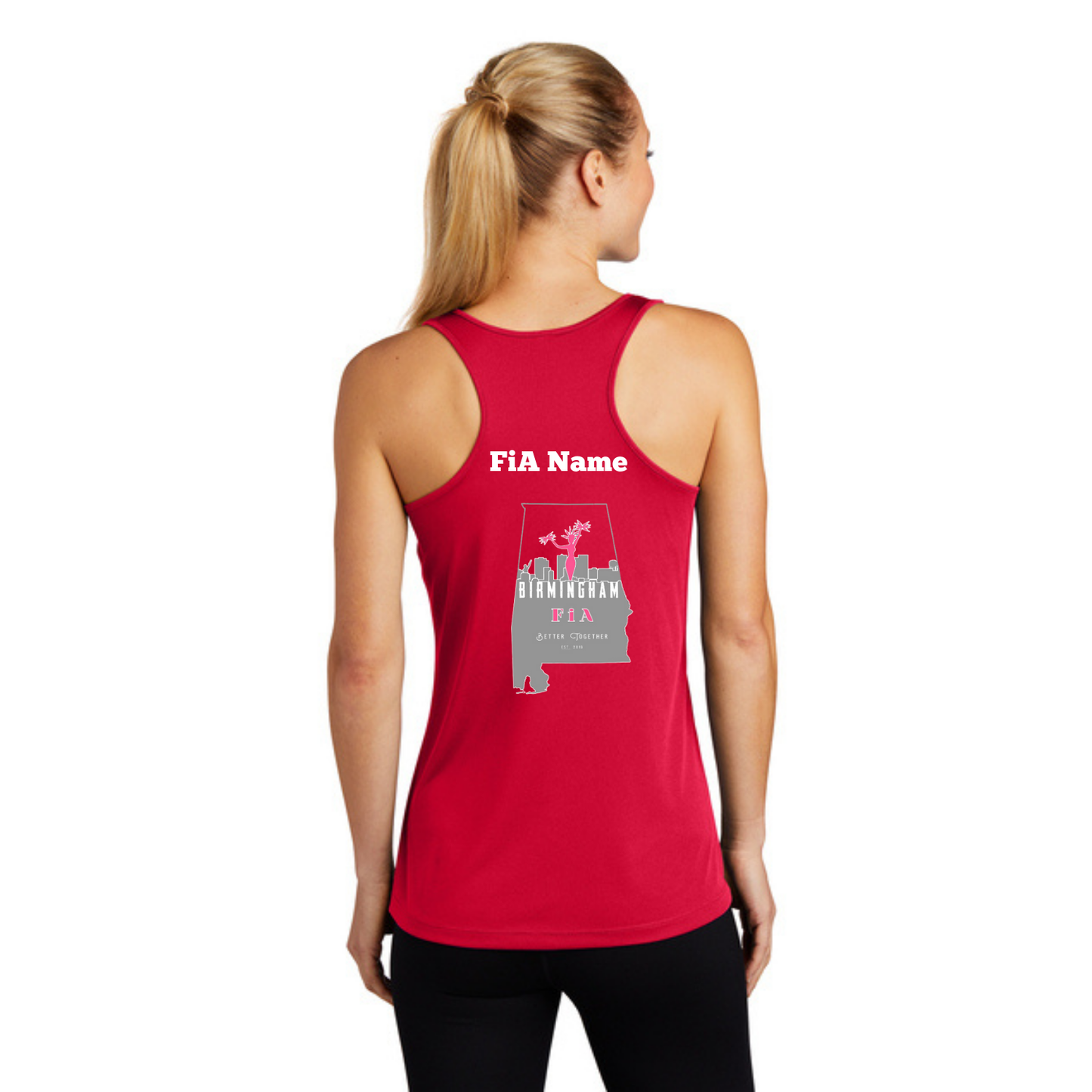 Birmingham, AL - PERSONALIZED Sport Tek Racerback Tank