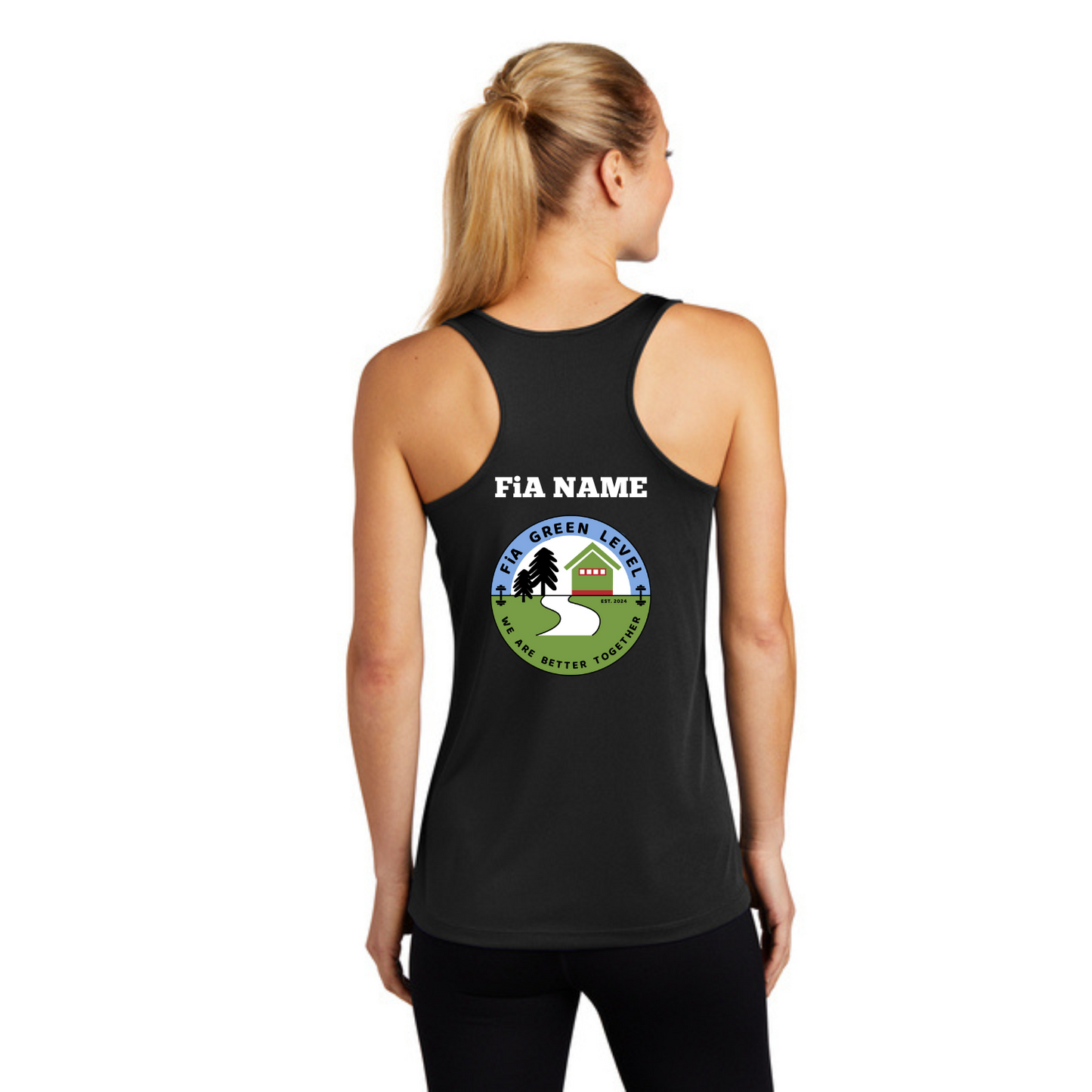 Green Level, NC - PERSONALIZED Sport Tek Racerback Tank