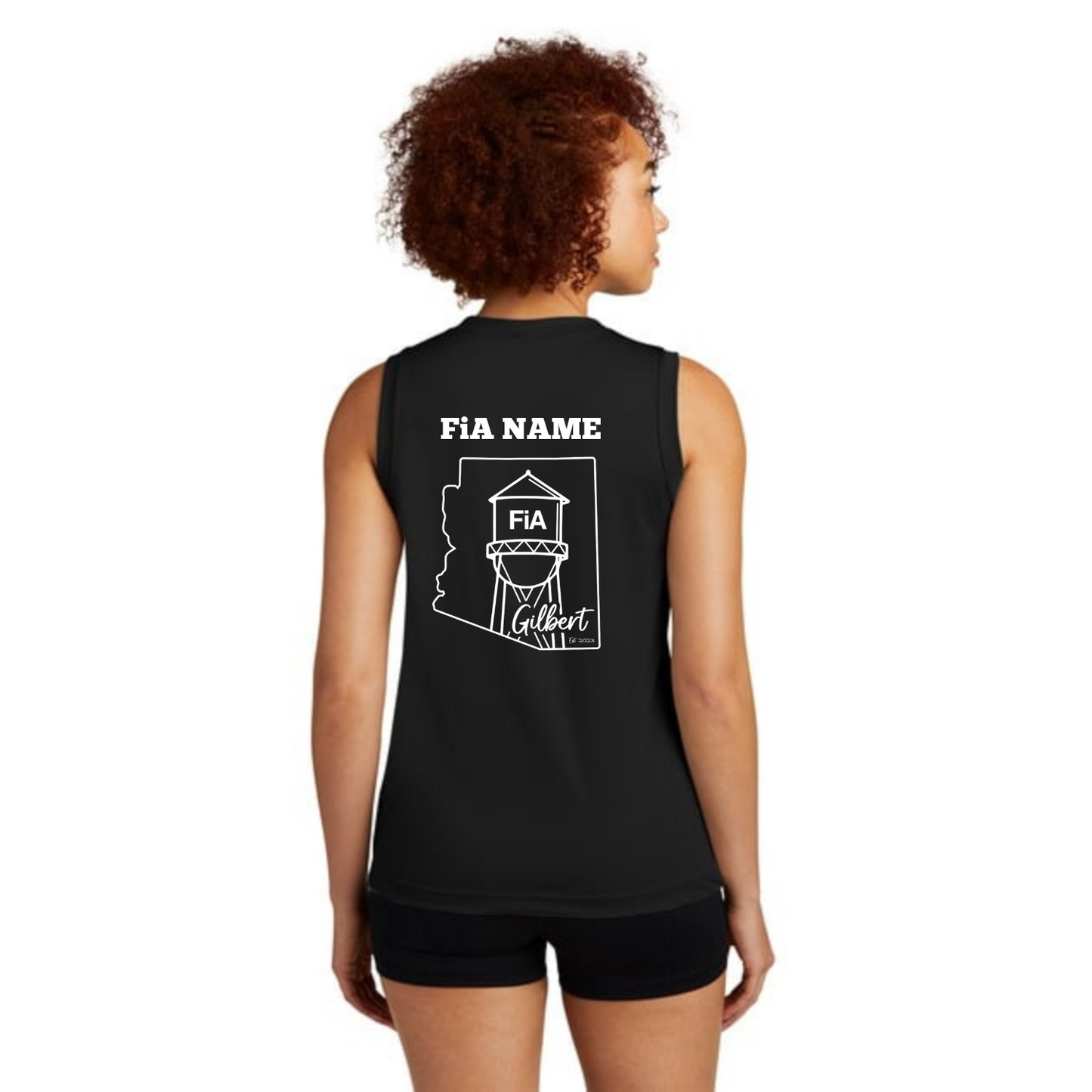 Gilbert AZ - PERSONALIZED Sport Tek Women's Sleeveless V-Neck Tee