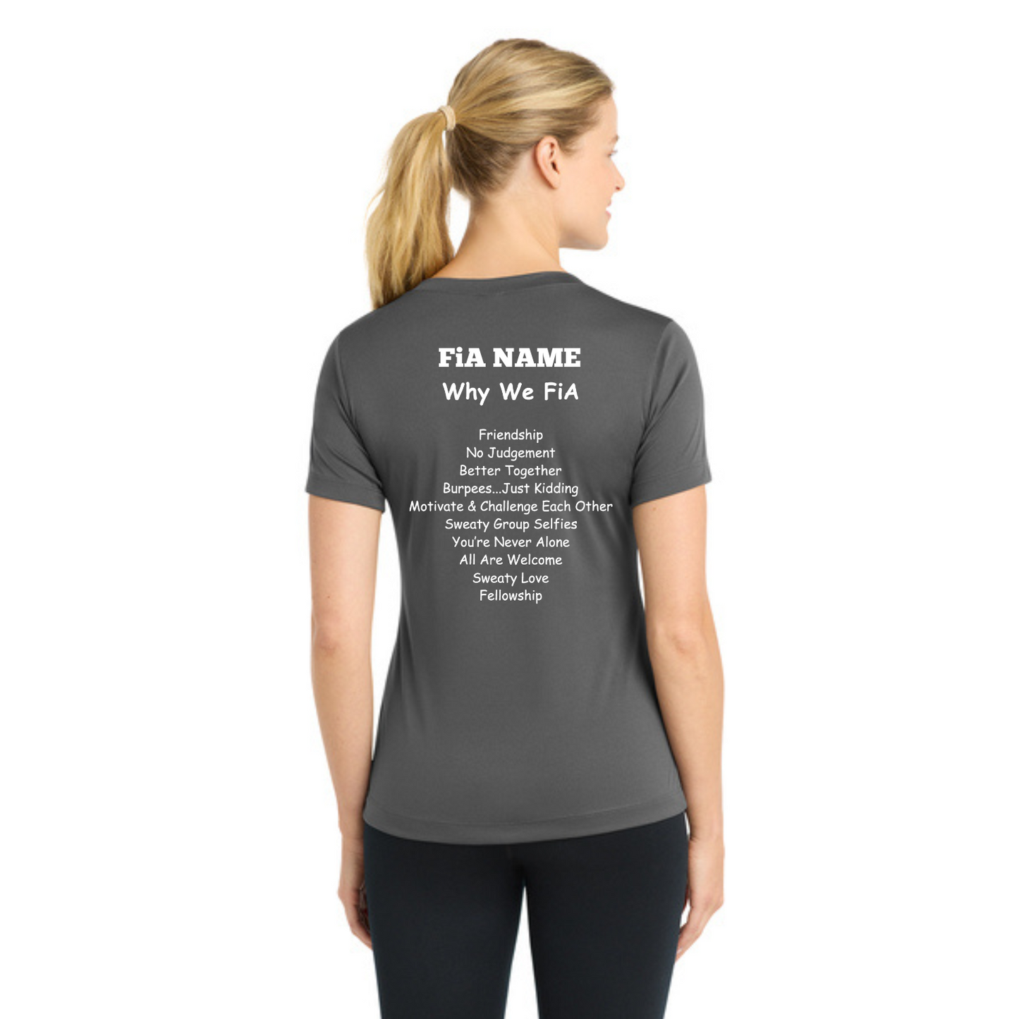 Why we FiA Goose Creek, SC- PERSONALIZED Sport Tek V-Neck Short Sleeve Performance Tee