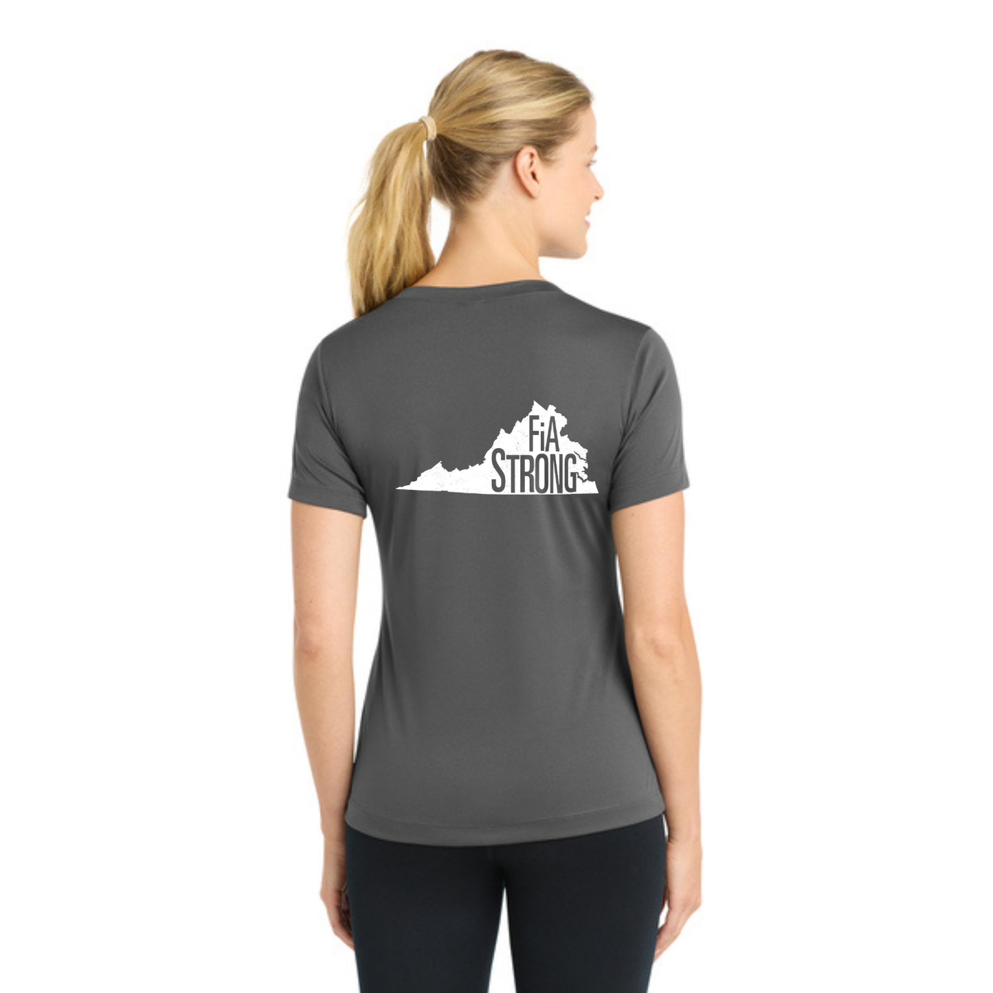 Virginia Strong - Sport Tek V-Neck Short Sleeve Performance Tee