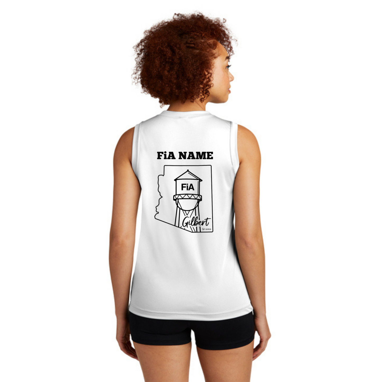Gilbert AZ - PERSONALIZED Sport Tek Women's Sleeveless V-Neck Tee