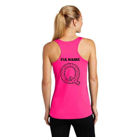 Q Shirt - PERSONALIZED Sport Tek Racerback Tank