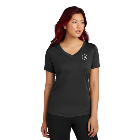 Tulsa, OK- PERSONALIZED Sport Tek V-Neck Short Sleeve Performance Tee