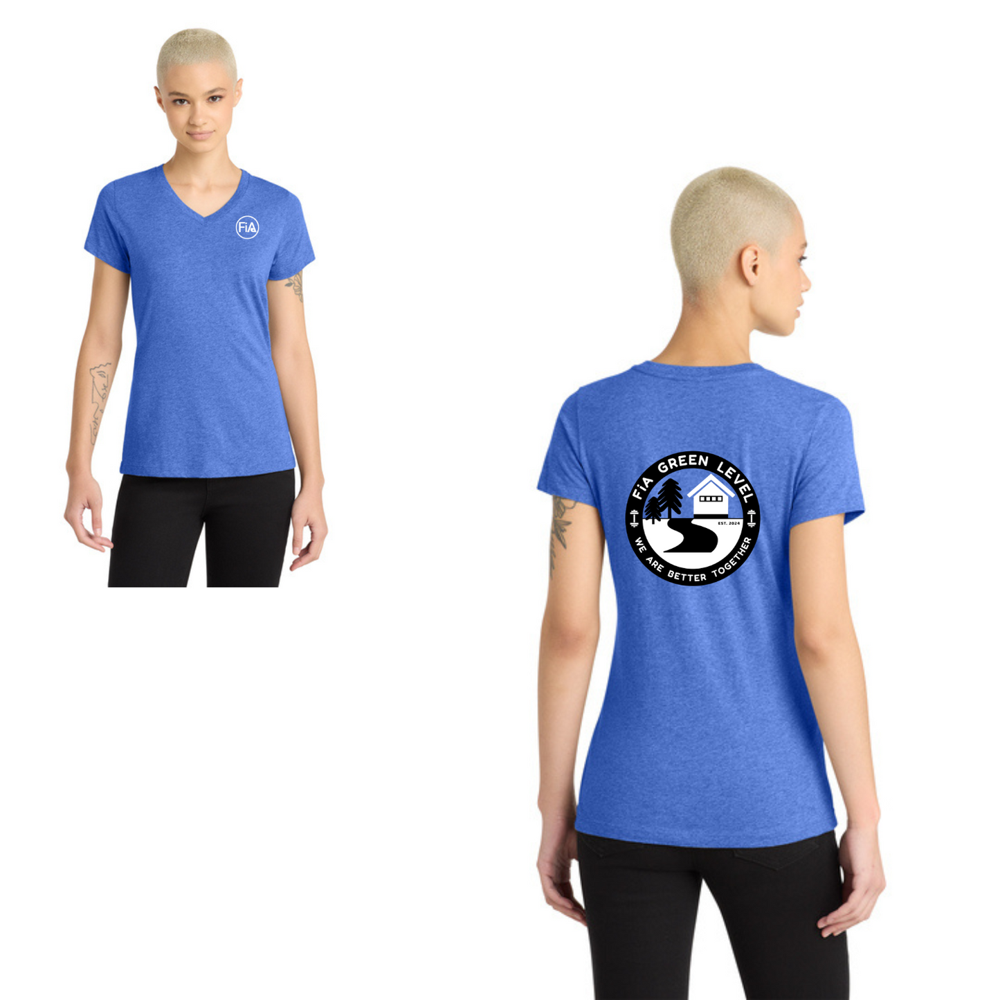 Green Level, NC - District Women’s Perfect Blend CVC V-Neck Tee