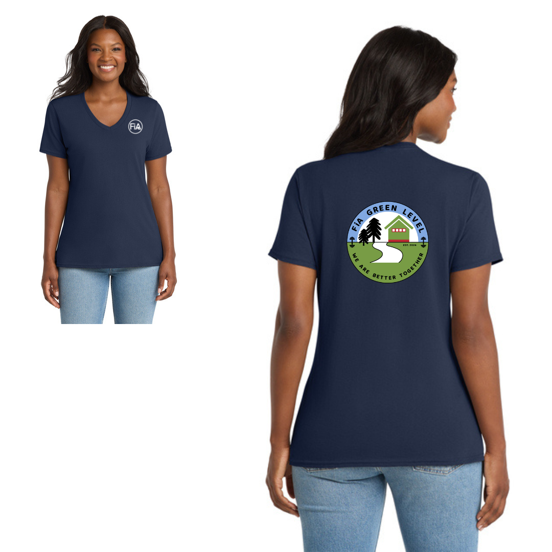 Green Level, NC - Port & Co Women's Core Cotton V-Neck Tee