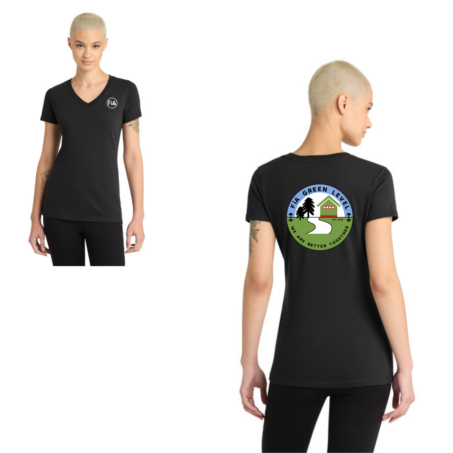 Green Level, NC - District Women’s Perfect Blend CVC V-Neck Tee