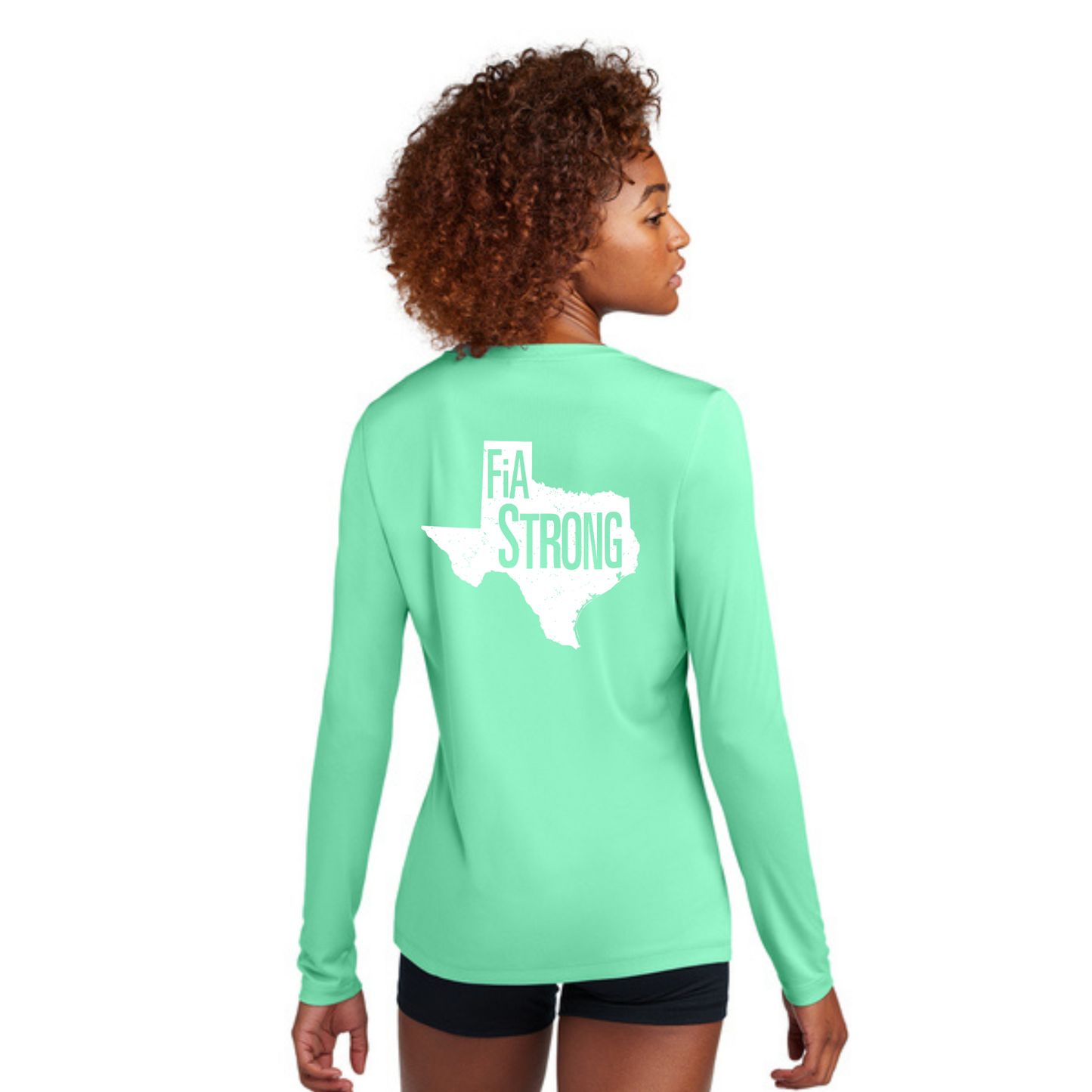 Texas Strong - Sport Tek Women's Posi-UV Pro Long Sleeve
