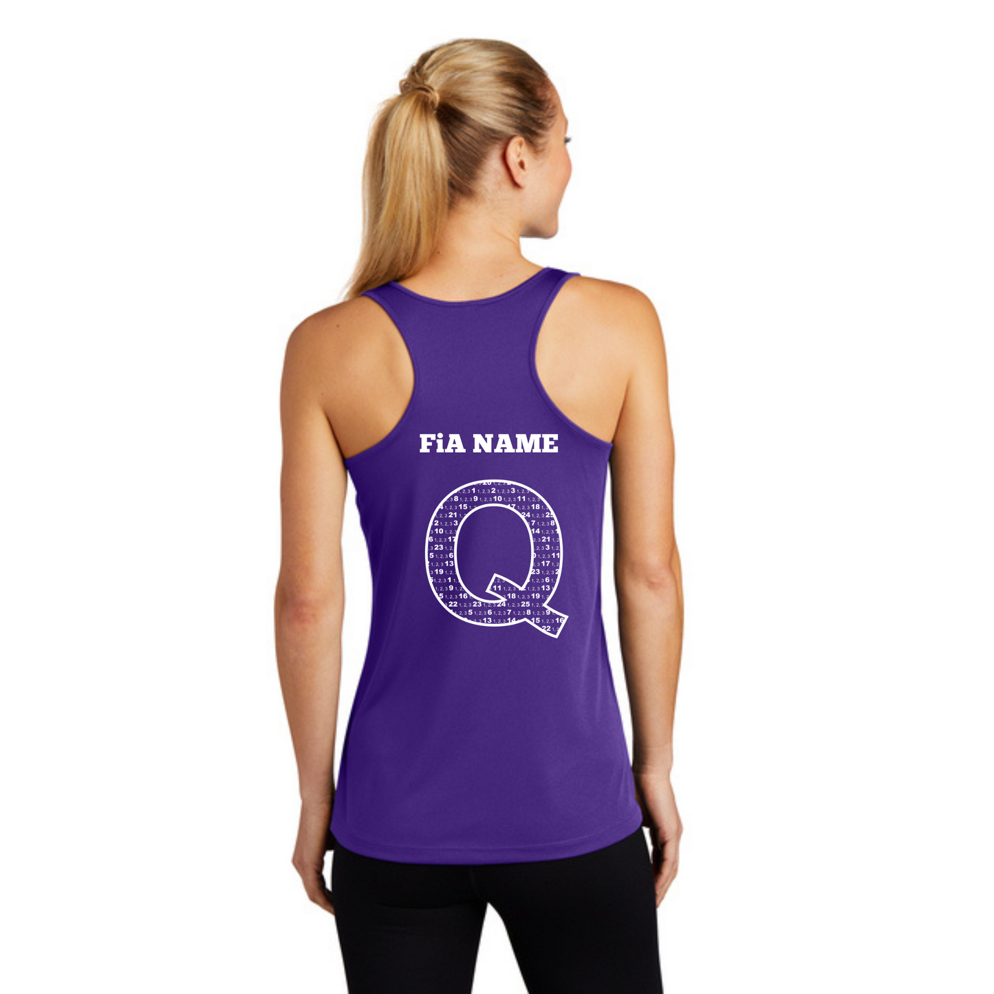 Q Shirt - PERSONALIZED Sport Tek Racerback Tank