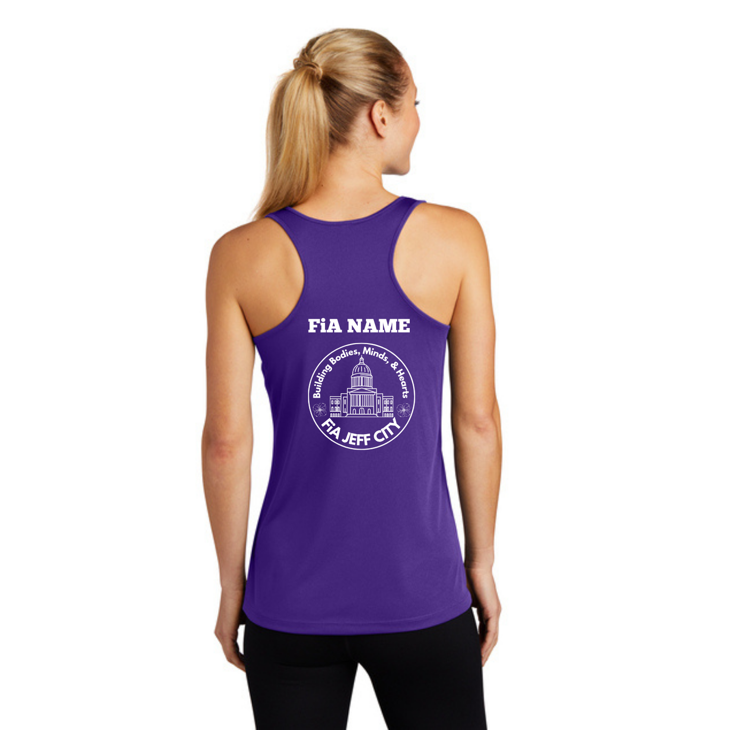 Jeff City- PERSONALIZED Sport Tek Racerbank Tank