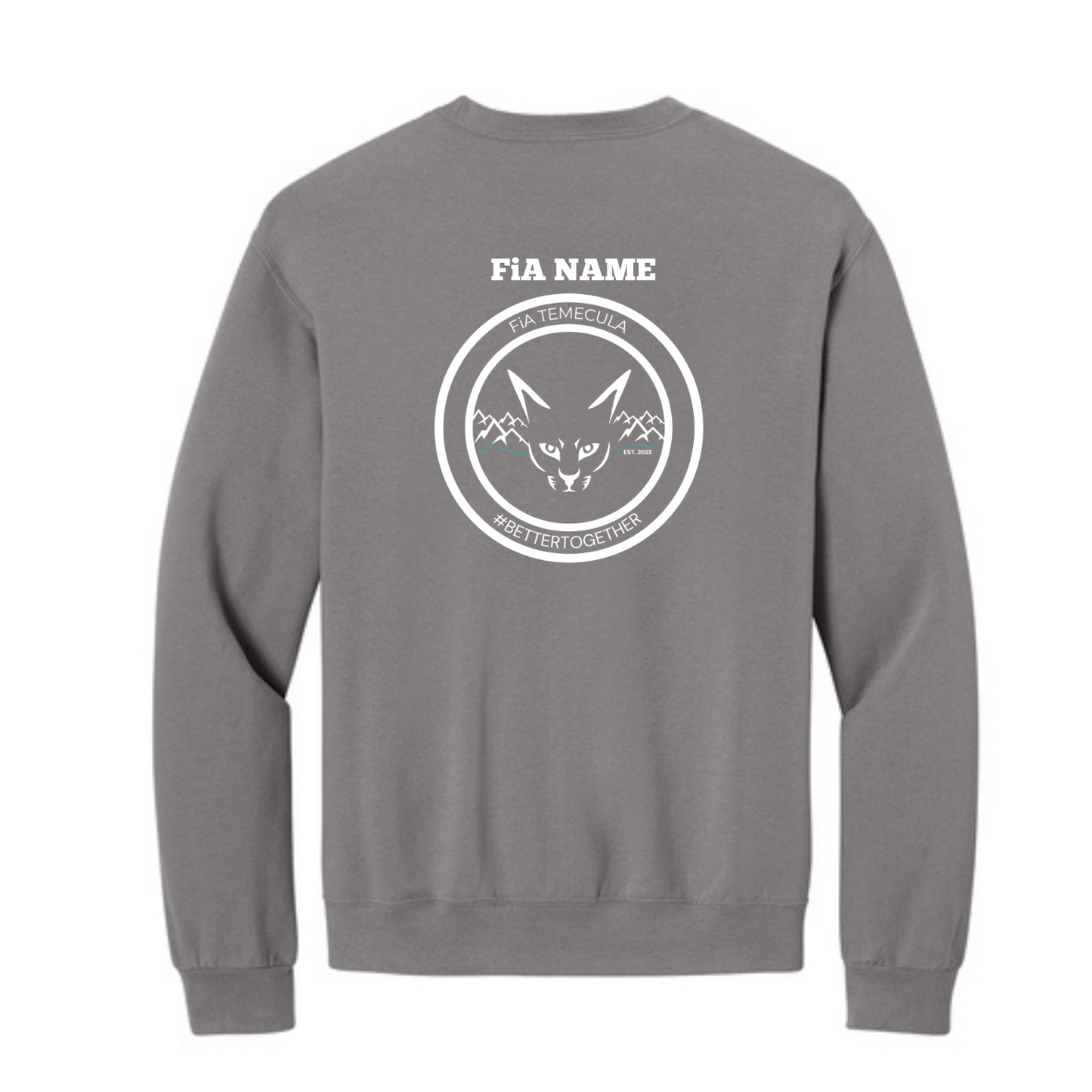 Temecula, CA - PERSONALIZED Jerzees Ultimate Unisex CVC Ring Spun Crewneck Sweatshirt