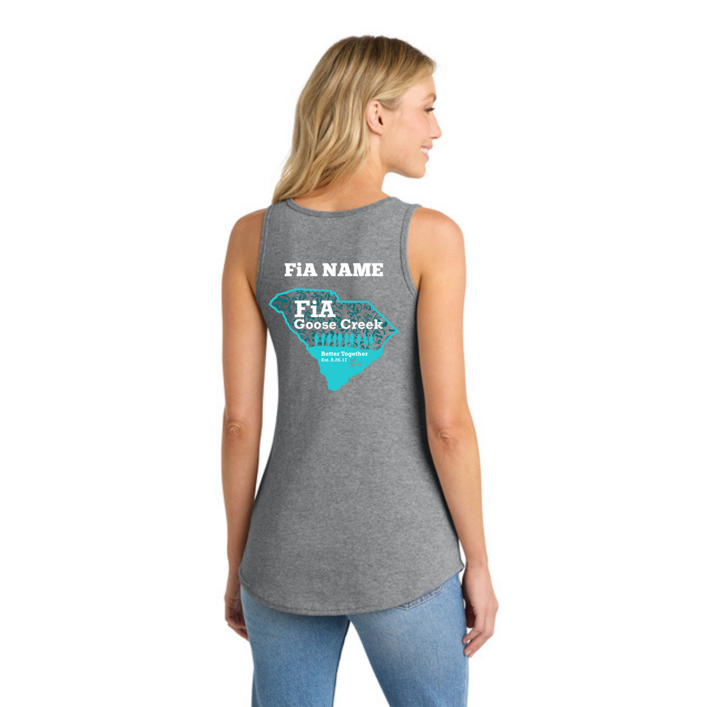 Goose Creek, SC - PERSONALIZED Port & Co Women's Core Cotton Tank Top