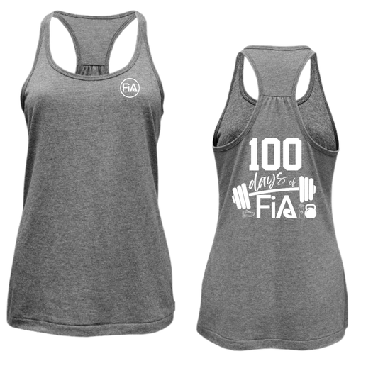 100 days of FiA - Shirred Cotton Blend Racerback Tank Top