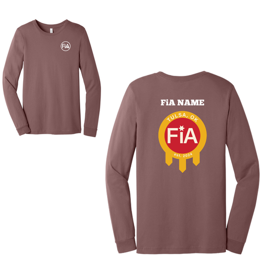 Tulsa, OK - PERSONALIZED Bella Canvas Unisex Jersey Long Sleeve Tee