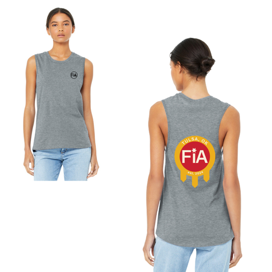 Tulsa, OK - Bella Canvas Women’s Jersey Muscle Tank