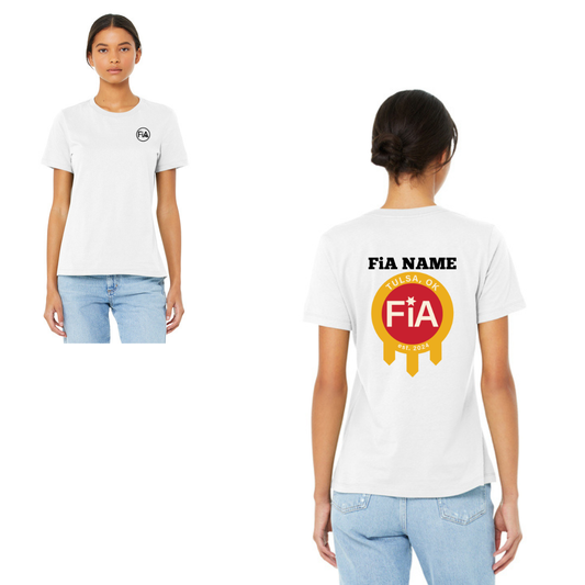 Tulsa, OK - PERSONALIZED Bella Canvas Women’s Relaxed Jersey Short Sleeve Tee