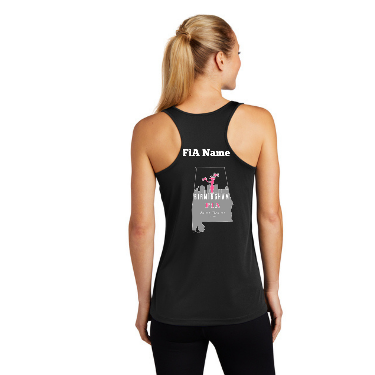Birmingham, AL - PERSONALIZED Sport Tek Racerback Tank