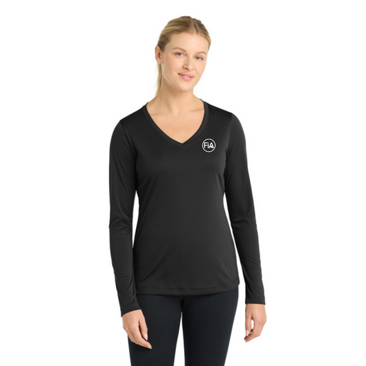 Charleston, SC - PERSONALIZED Sport Tek Long Sleeve Performance V-Neck Tee