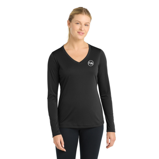 Tulsa, OK - PERSONALIZED Sport Tek Long Sleeve Performance V-Neck Tee