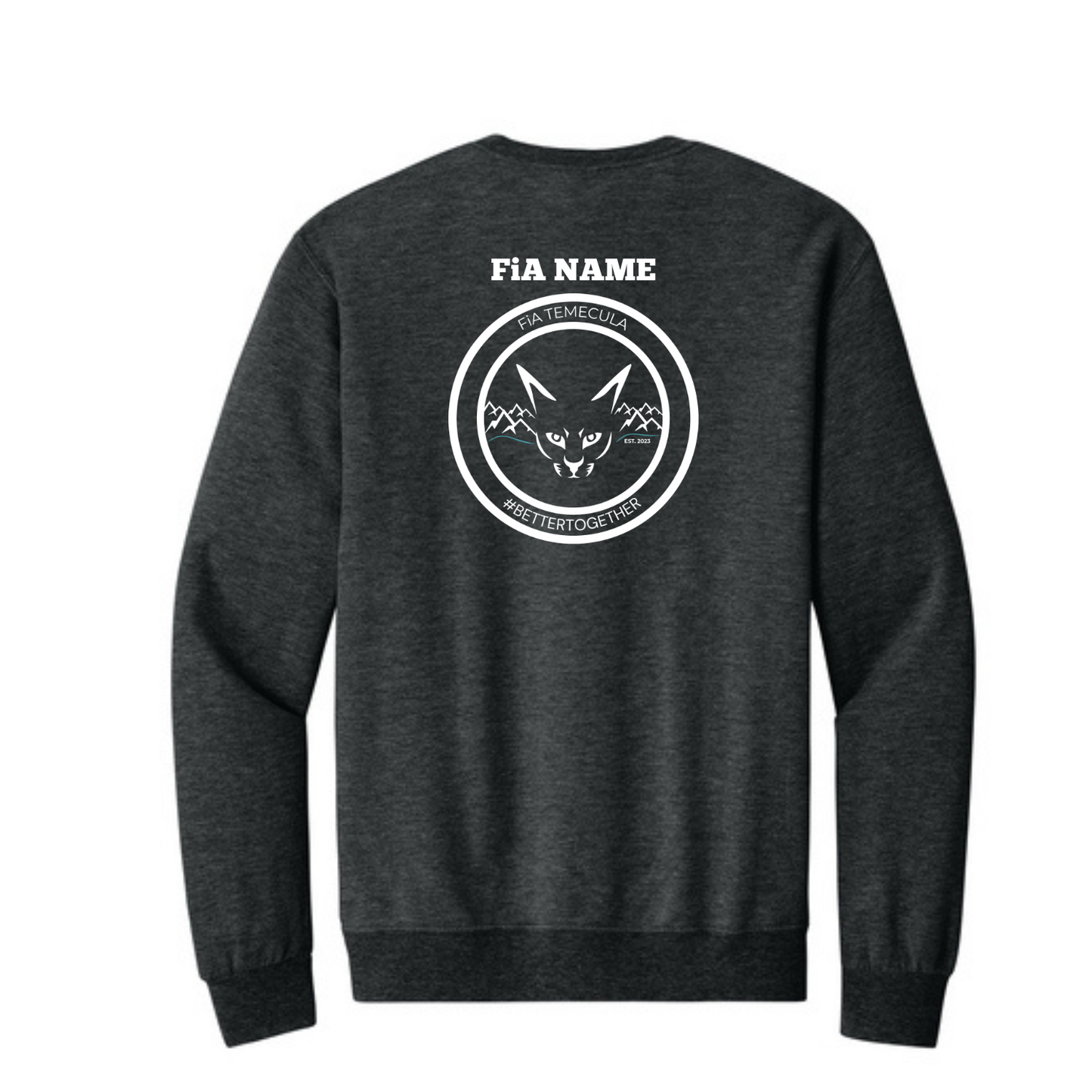 Temecula, CA - PERSONALIZED Jerzees Ultimate Unisex CVC Ring Spun Crewneck Sweatshirt