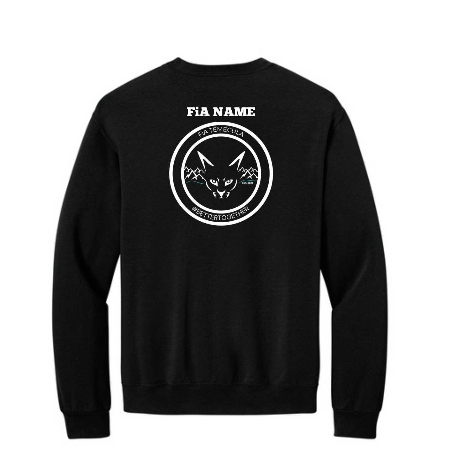 Temecula, CA - PERSONALIZED Jerzees Ultimate Unisex CVC Ring Spun Crewneck Sweatshirt