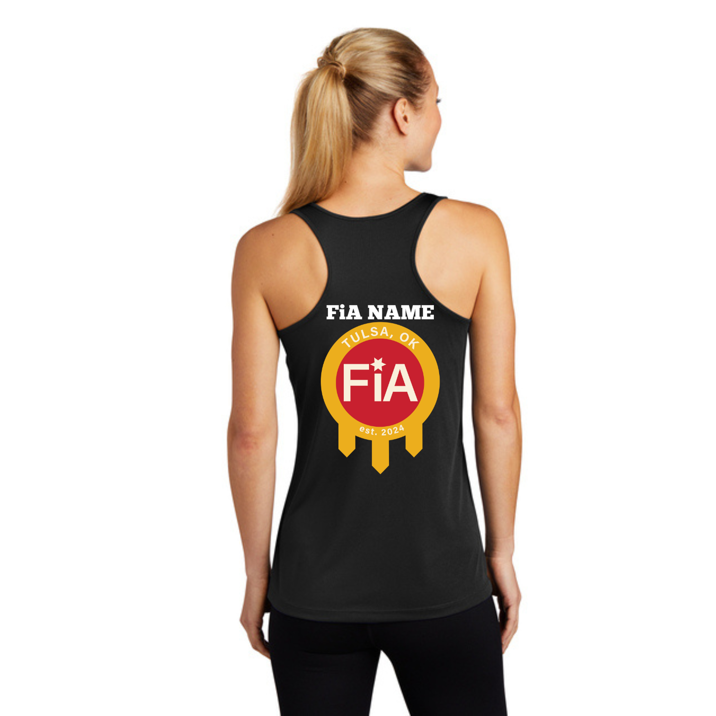 Tulsa, OK - PERSONALIZED Sport Tek Racerback Tank