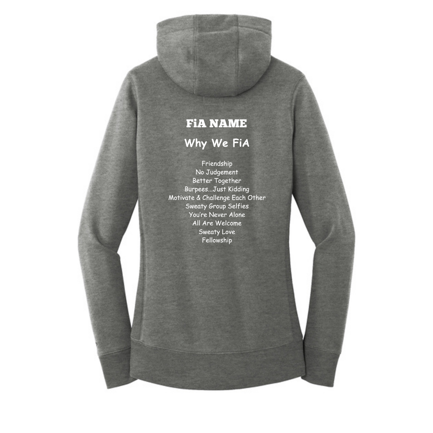 Why we FiA Goose Creek, SC - PERSONALIZED New Era Women's French Terry Pullover Hoodie