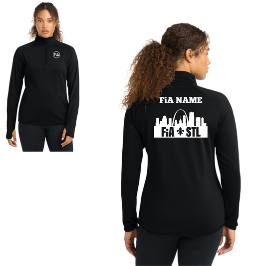 St. Louis, MO - PERSONALIZED Sport Tek Sport-Wick Stretch 1/4-Zip Pullover