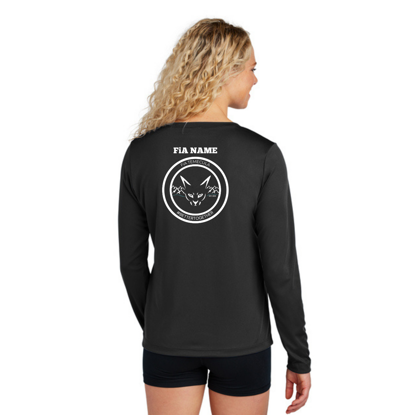 Temecula, CA - PERSONALIZED Sport Tek Long Sleeve Performance V-Neck Tee