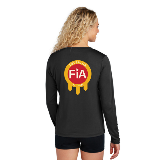 Tulsa, OK - Sport Tek Long Sleeve Performance V-Neck Tee