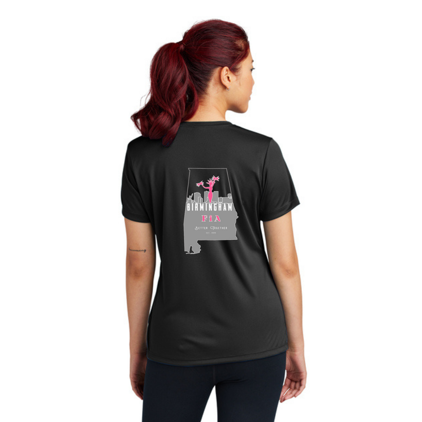 Birmingham, AL - Sport Tek V-Neck Short Sleeve Performance Tee