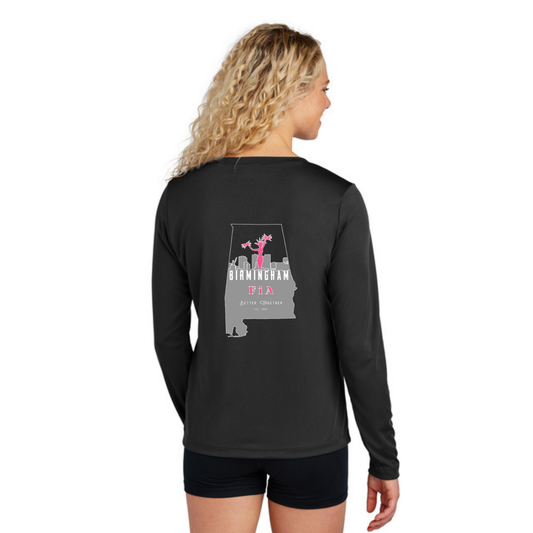 Birmingham, AL - Sport Tek Long Sleeve Performance V-Neck Tee