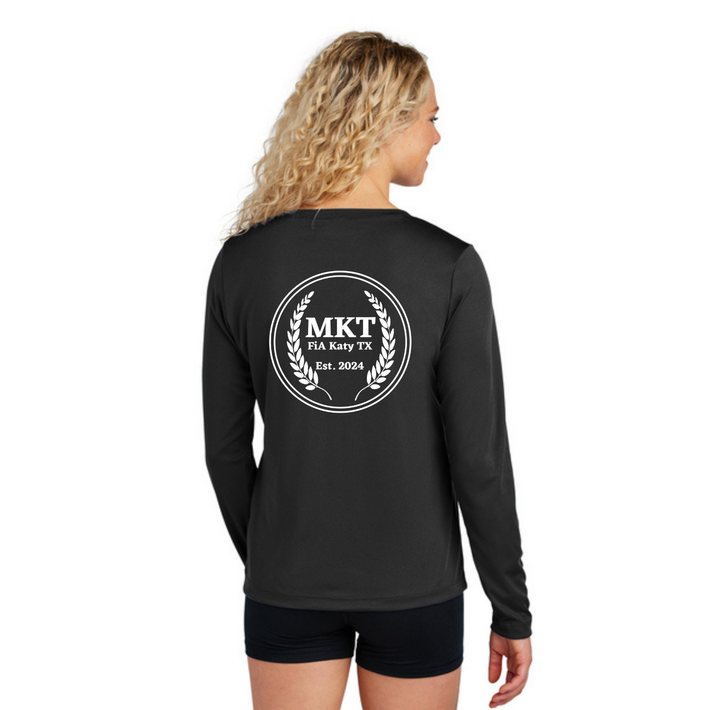 MKT, TX - Sport Tek Long Sleeve Performance V-Neck Tee