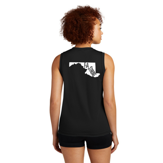 FiA Strong - Sport Tek Sleeveless Performance V-Neck Tee