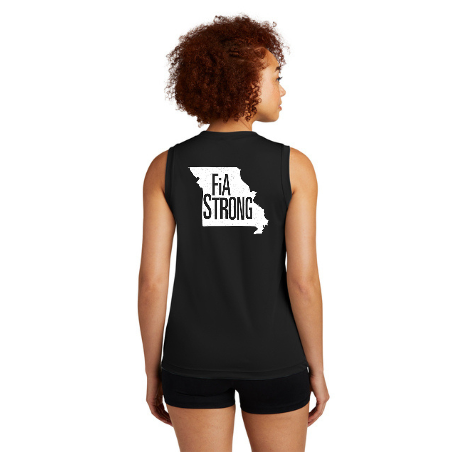 FiA Strong - Sport Tek Sleeveless Performance V-Neck Tee