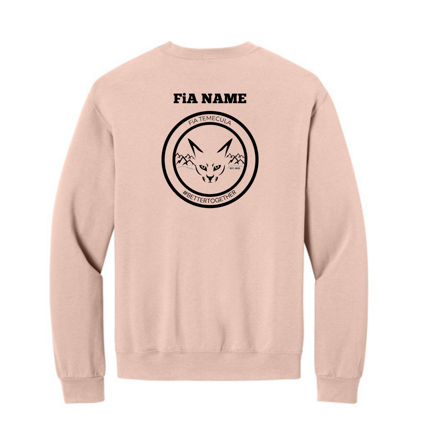 Temecula, CA - PERSONALIZED Jerzees Ultimate Unisex CVC Ring Spun Crewneck Sweatshirt