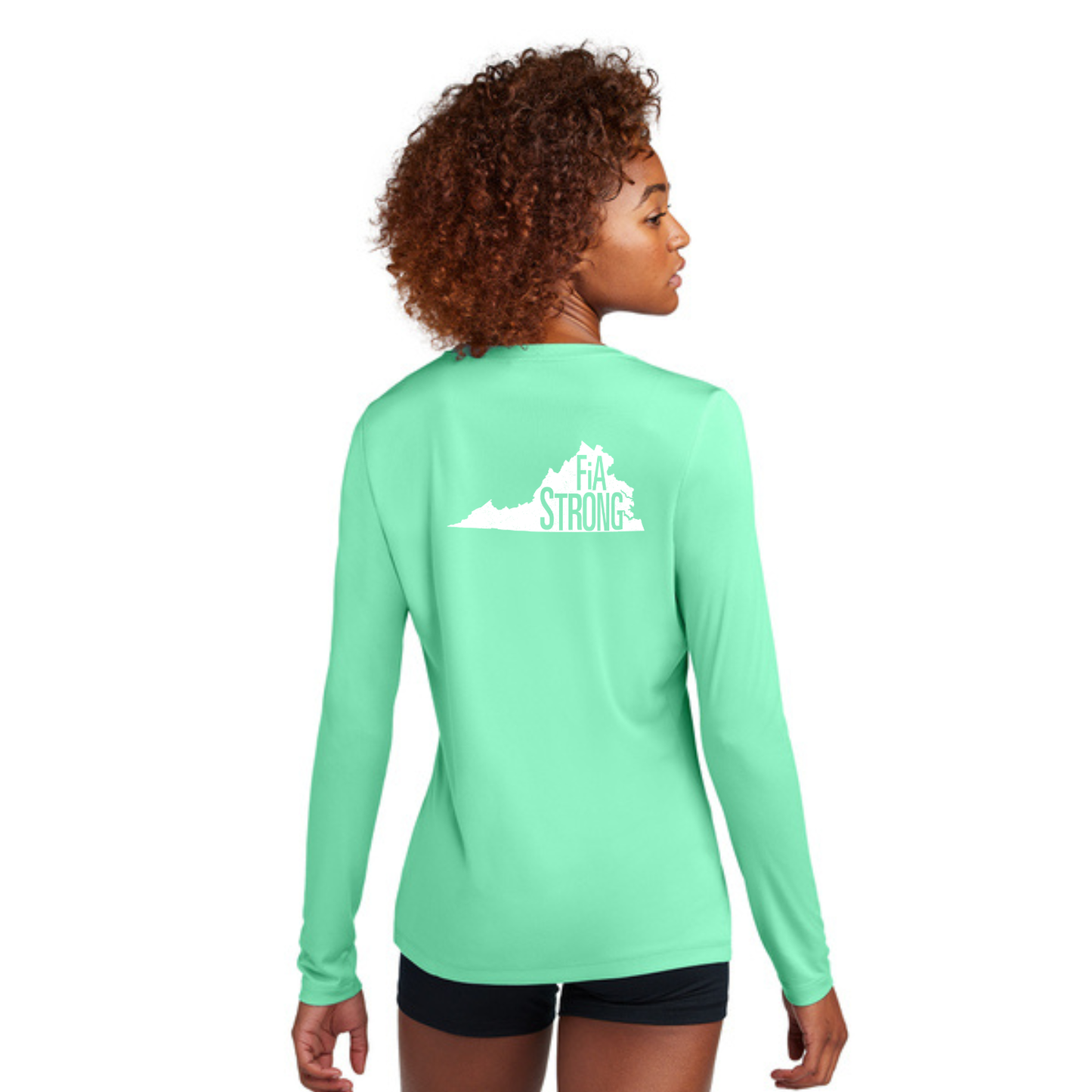 Virginia Strong - Sport Tek Women's Posi-UV Pro Long Sleeve