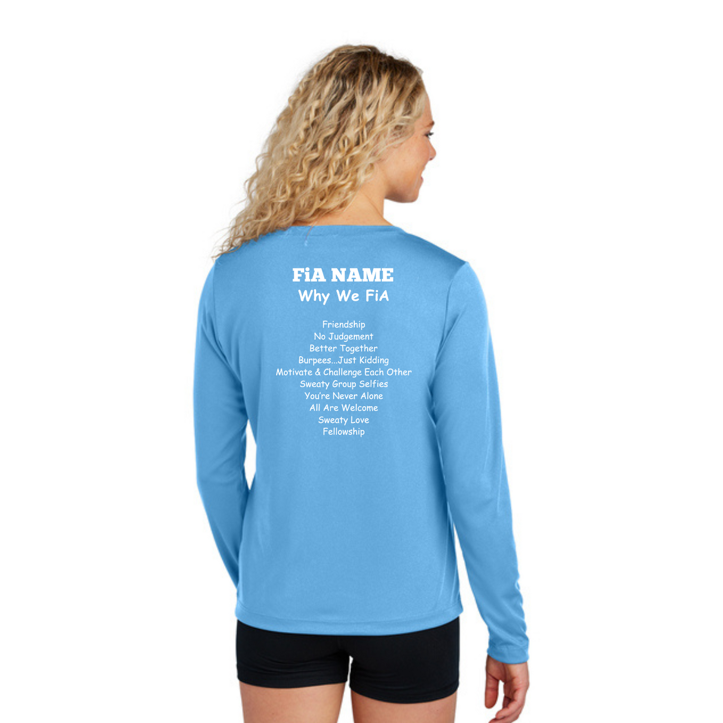 Why we FiA Goose Creek, SC - PERSONALIZED Sport Tek Long Sleeve Performance V-Neck Tee