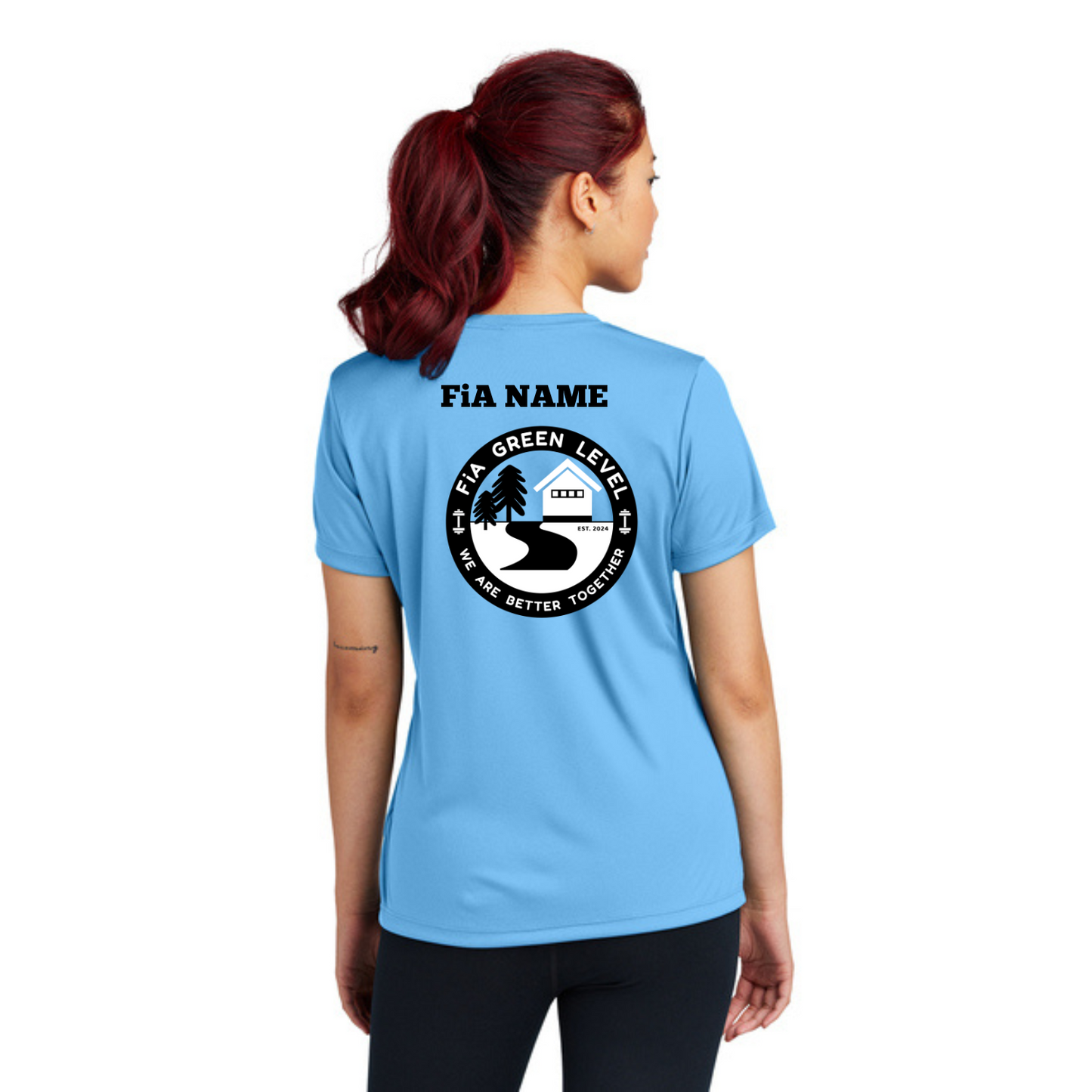 Green Level, NC - PERSONALIZED Sport Tek V-Neck Short Sleeve Performance Tee