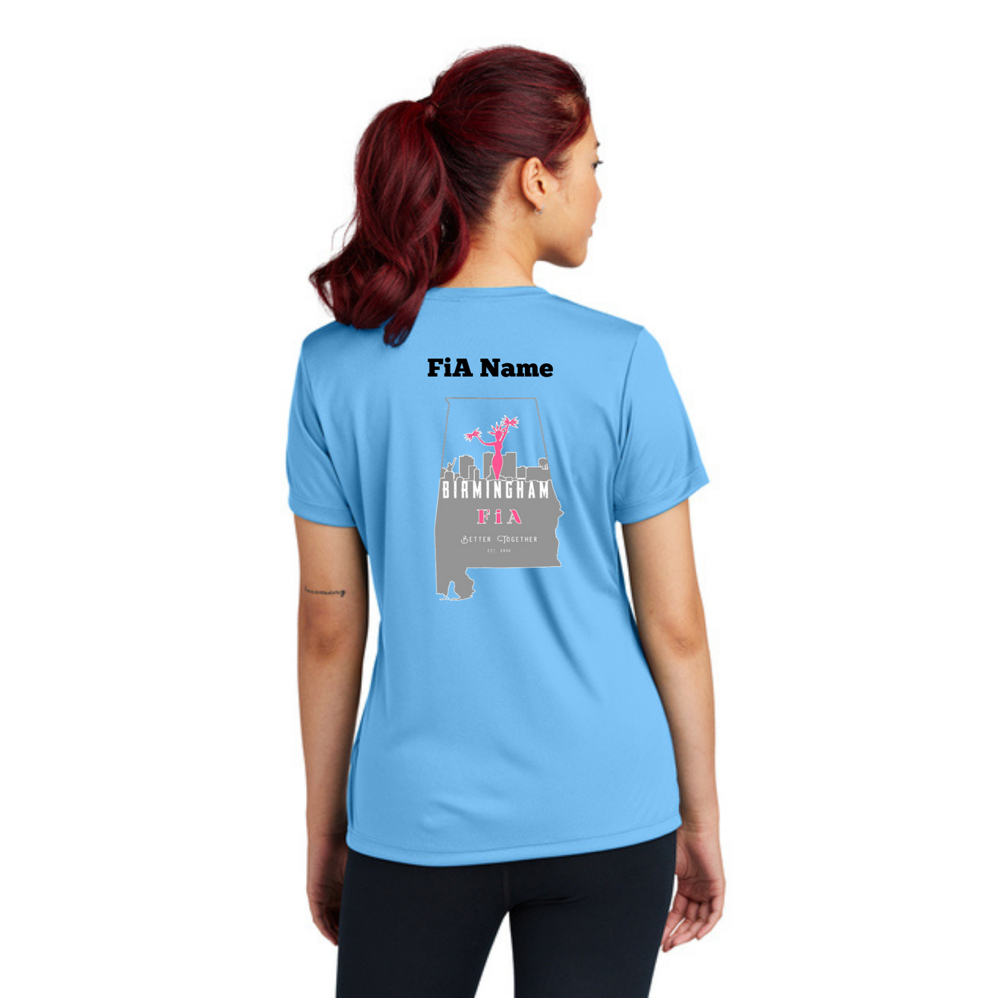 Birmingham, AL - PERSONALIZED Sport Tek V-Neck Short Sleeve Performance Tee